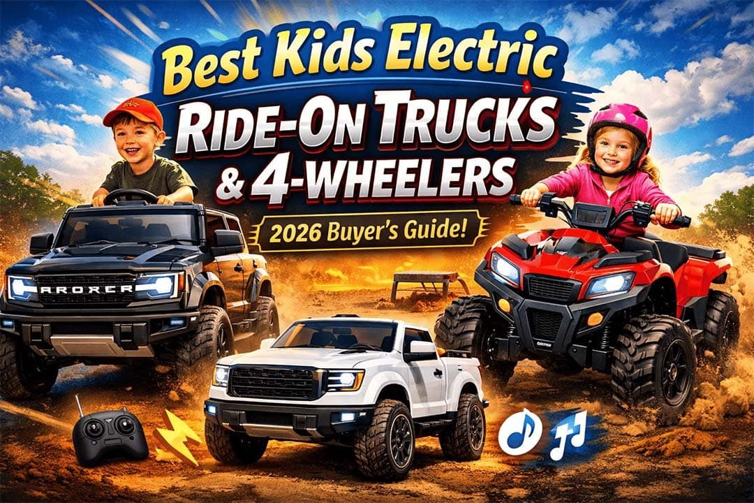 Best Kids Electric Ride-On Trucks & 4-Wheelers (2026 Buyerโs Guide)