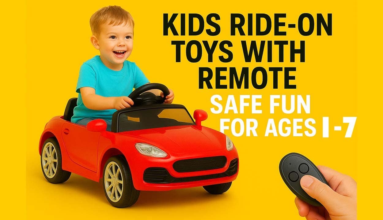 Kids Ride On Toys with Remote: Safe Fun for Ages 1-7