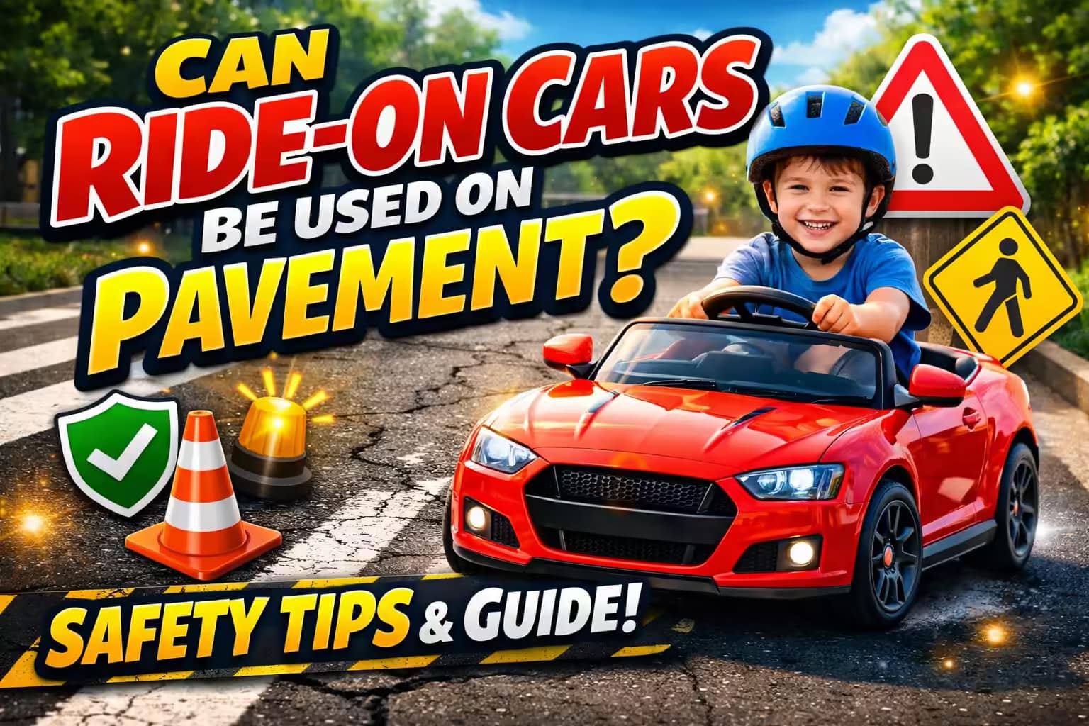 Cars Rride Can Ride-On Cars Be Used on Pavement? Safety Tips & Guide - Xuanlur