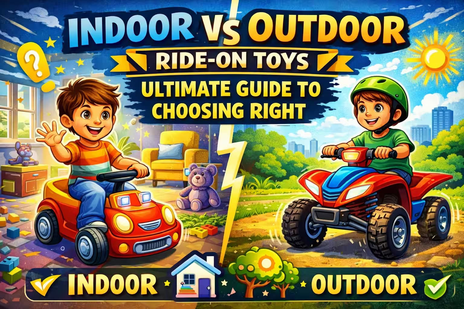 Indoor Vs Outdoor Ride-On Toys Ultimate Guide to Choosing Right