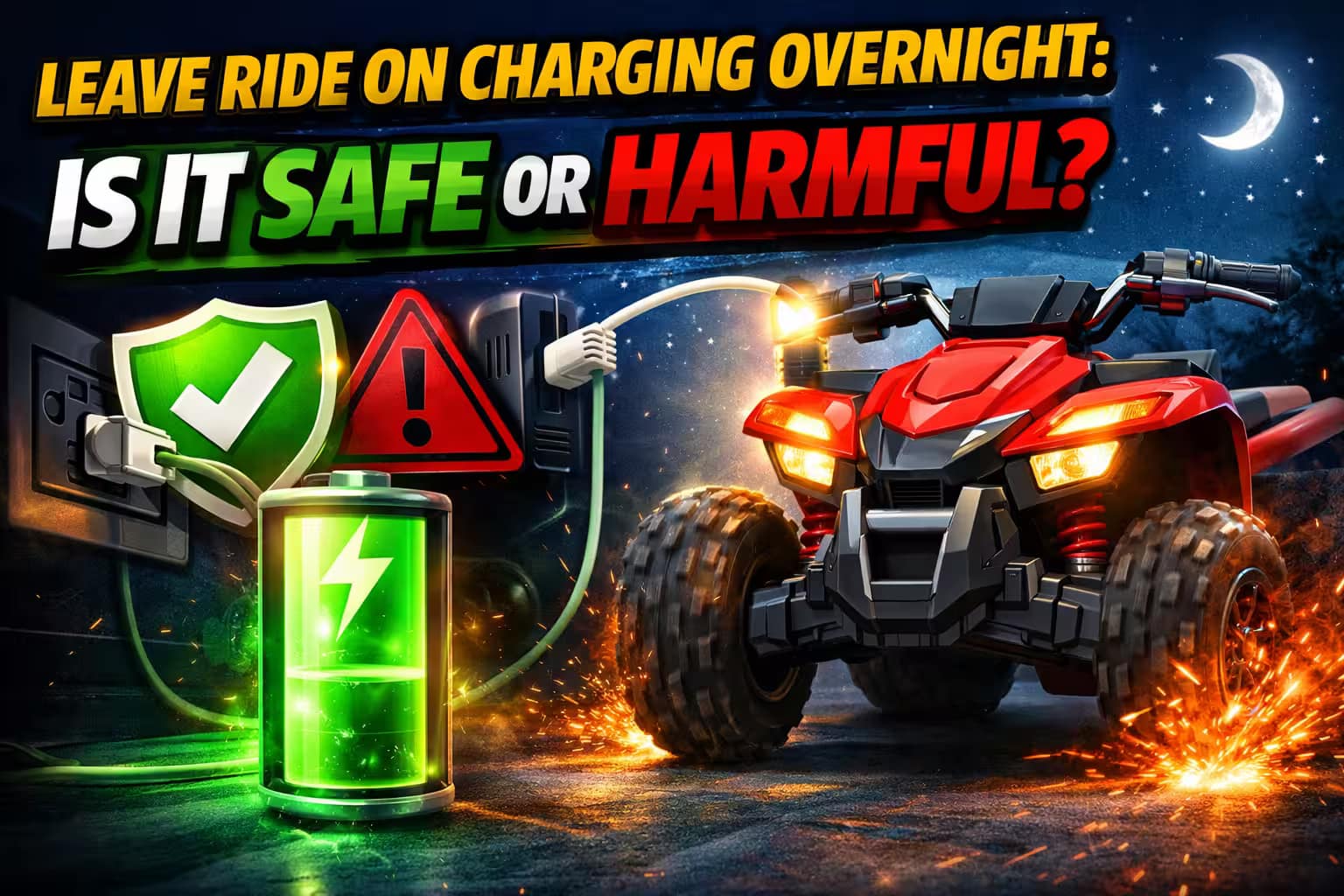 Leave Ride on Charging Overnight Is It Safe or Harmful