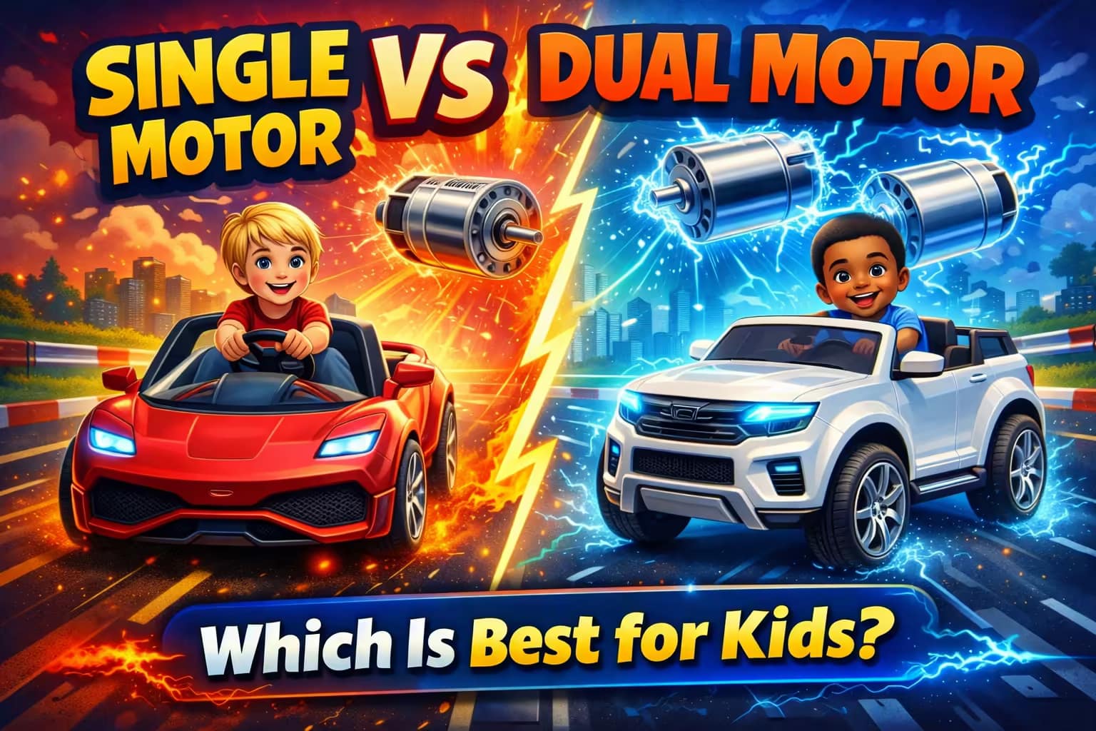Single Motor Vs Dual Motor Ride-On Cars Which Is Best for Kids