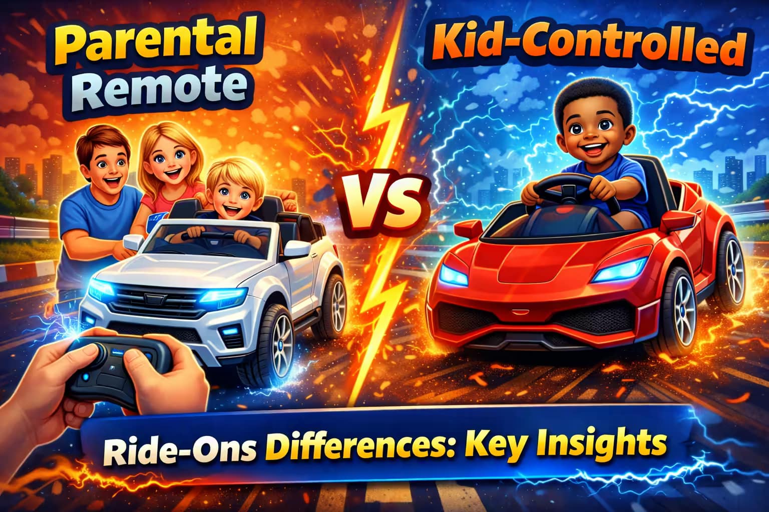 Parental Remote Vs Kid-Controlled Ride-Ons Differences Key Insights