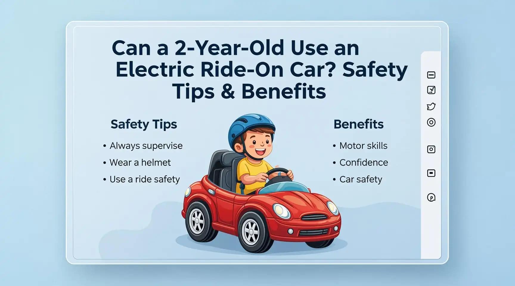 Can a 2-Year-Old Use an Electric Ride-On Car? Safety Tips & Benefits 1 Can a 2-Year-Old Use an Electric Ride-On Car Safety Tips & Benefits