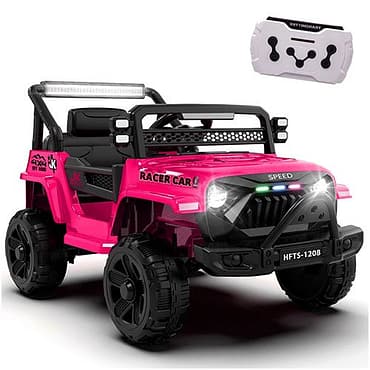 Xuanlur 12V Ride on Truck for Kids Electric Car with Remote & Suspension – Pink
