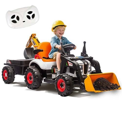 Xuanlur 24V 4-in-1 Ride-On Excavator for kids w Remote & Swivel Seat – Orange Xuanlur 24V 4-in-1 Ride-On Excavator for kids w Remote & Swivel Seat – Orange