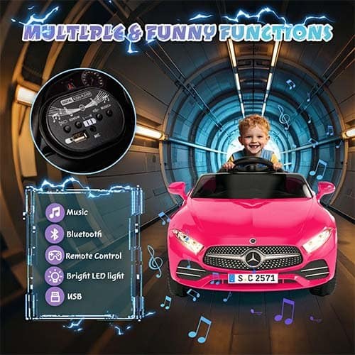 Licensed Mercedes Benz CLS 350 12V Ride-On Cars with Parent Remote Control