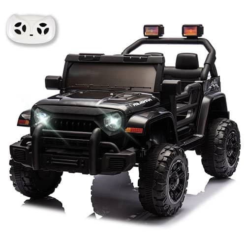 Xuanlur 12V Kids Ride On Car with Remote Control, Ride on Toys, Dual Motors & Suspension – Black Xuanlur 12V Kids Ride On Car with Remote Control, Ride on Toys, Dual Motors & Suspension – Black