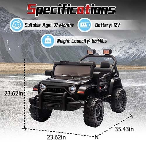 Xuanlur 12V Kids Ride On Car with Remote Control, Ride on Toys, Dual Motors Xuanlur 12V Kids Ride On Car with Remote Control, Ride on Toys, Dual Motors